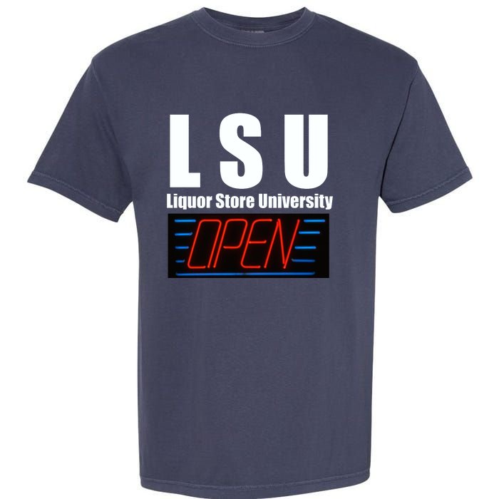 Liquor Store University LSU Funny Parody Garment-Dyed Heavyweight T-Shirt