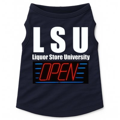 Liquor Store University LSU Funny Parody Doggie Tank