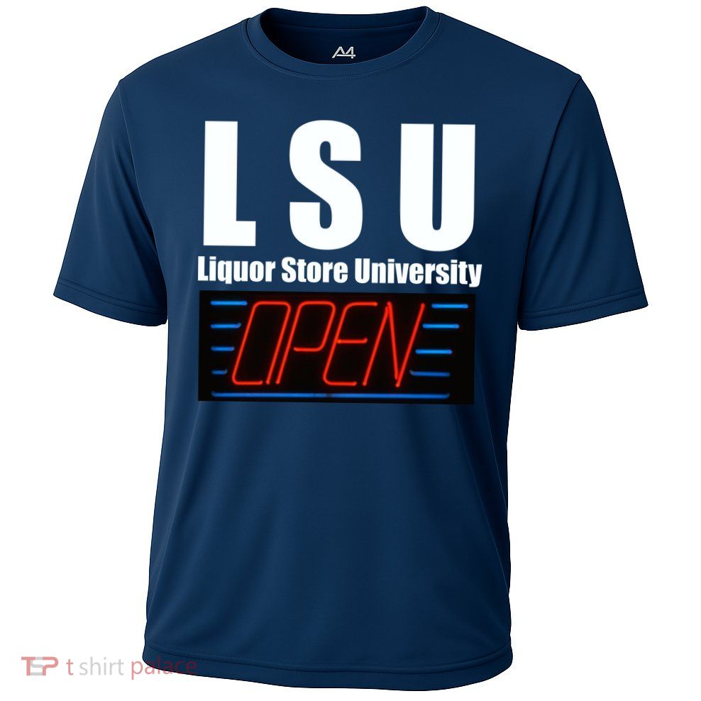Liquor Store University LSU Funny Parody Cooling Performance Crew T-Shirt