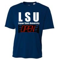 Liquor Store University LSU Funny Parody Cooling Performance Crew T-Shirt