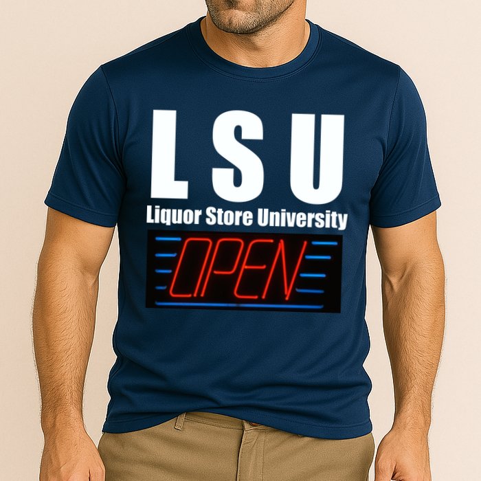 Liquor Store University LSU Funny Parody Performance Shirt