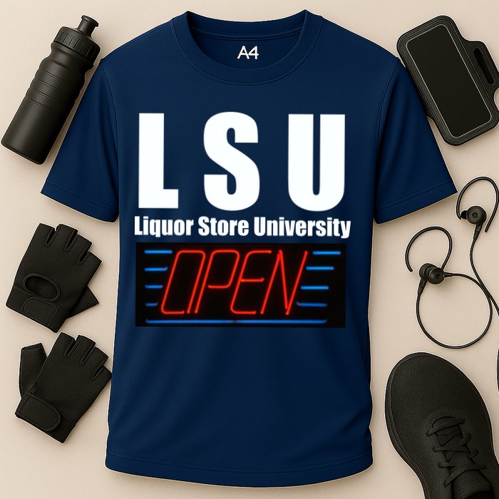Liquor Store University LSU Funny Parody Performance Shirt