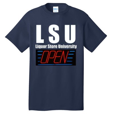 Liquor Store University LSU Funny Parody Tall T-Shirt