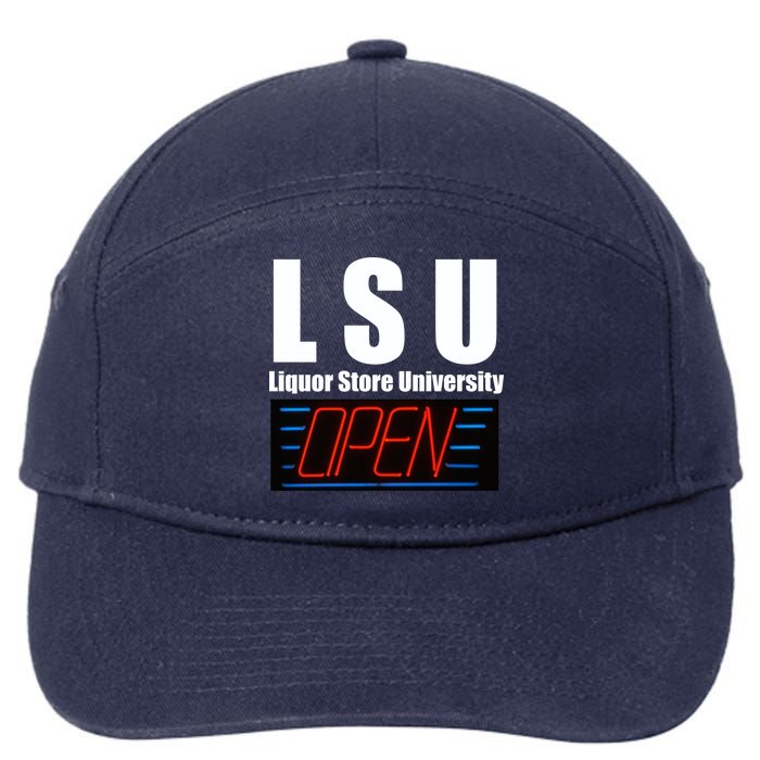 Liquor Store University LSU Funny Parody 7-Panel Snapback Hat