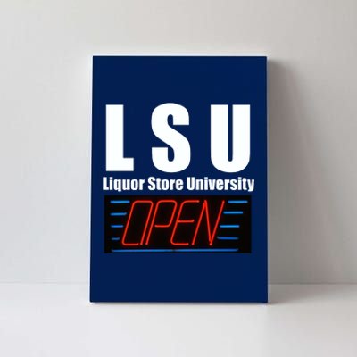 Liquor Store University LSU Funny Parody Canvas