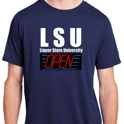 Liquor Store University LSU Funny Parody Adult ChromaSoft Performance T-Shirt