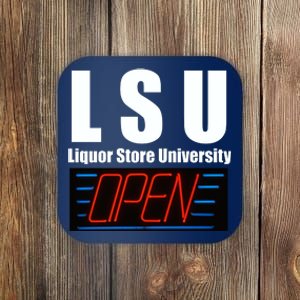 Liquor Store University LSU Funny Parody Coaster