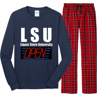 Liquor Store University LSU Funny Parody Long Sleeve Pajama Set