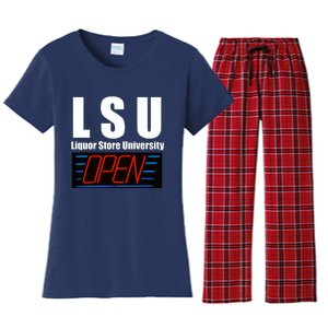 Liquor Store University LSU Funny Parody Women's Flannel Pajama Set