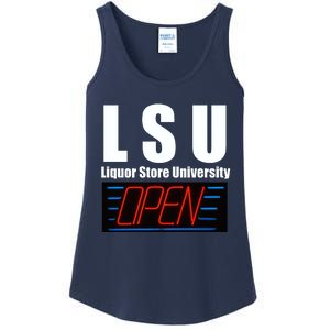 Liquor Store University LSU Funny Parody Ladies Essential Tank