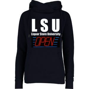 Liquor Store University LSU Funny Parody Womens Funnel Neck Pullover Hood