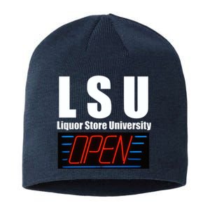 Liquor Store University LSU Funny Parody Sustainable Beanie