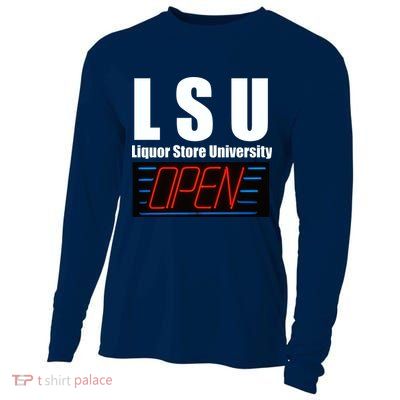 Liquor Store University LSU Funny Parody Cooling Performance Long Sleeve Crew