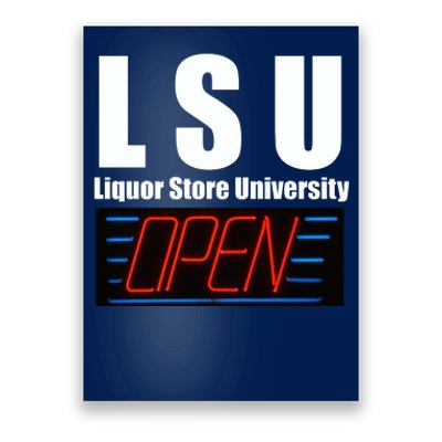 Liquor Store University LSU Funny Parody Poster