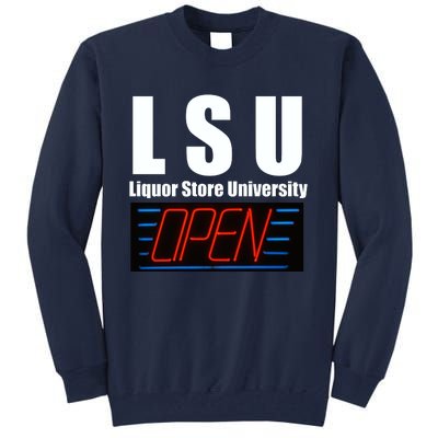 Liquor Store University LSU Funny Parody Tall Sweatshirt