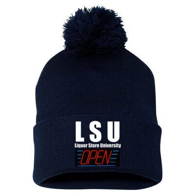 Liquor Store University LSU Funny Parody Pom Pom 12in Knit Beanie