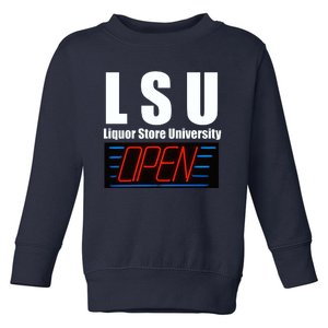 Liquor Store University LSU Funny Parody Toddler Sweatshirt