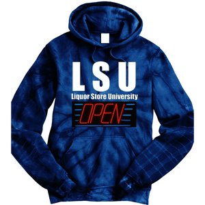 Liquor Store University LSU Funny Parody Tie Dye Hoodie