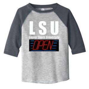 Liquor Store University LSU Funny Parody Toddler Fine Jersey T-Shirt