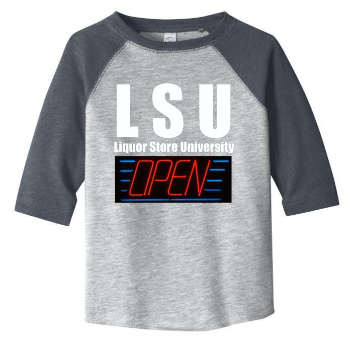 Liquor Store University LSU Funny Parody Toddler Fine Jersey T-Shirt