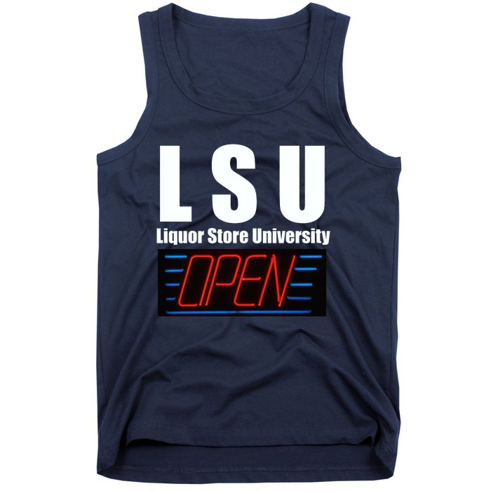 Liquor Store University LSU Funny Parody Tank Top