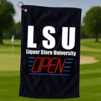 Liquor Store University LSU Funny Parody Golf Towel