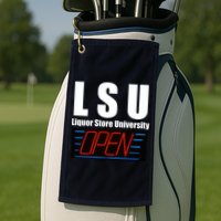 Liquor Store University LSU Funny Parody Golf Towel