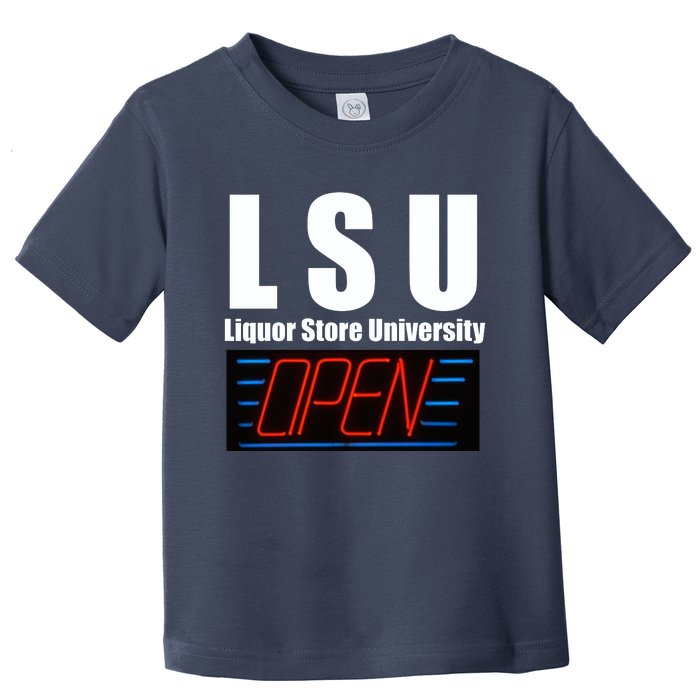 Liquor Store University LSU Funny Parody Toddler T-Shirt