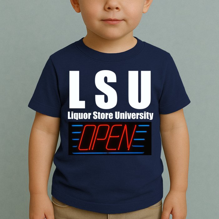 Liquor Store University LSU Funny Parody Toddler T-Shirt