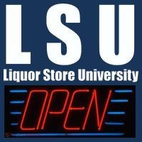 Liquor Store University LSU Funny Parody Short Acrylic Beanie