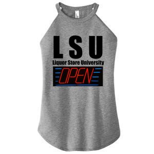 Liquor Store University LSU Funny Parody Women's Perfect Tri Rocker Tank