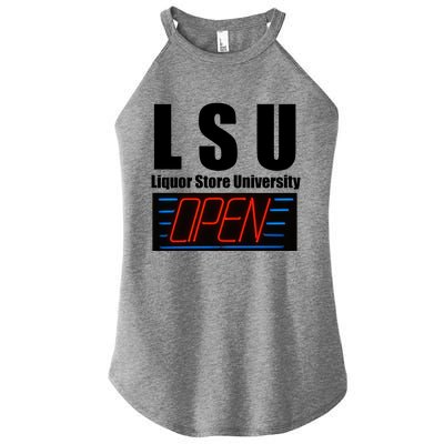 Liquor Store University LSU Funny Parody Women’s Perfect Tri Rocker Tank