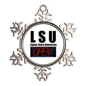 Liquor Store University LSU Funny Parody Metallic Star Ornament