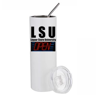 Liquor Store University LSU Funny Parody Stainless Steel Tumbler