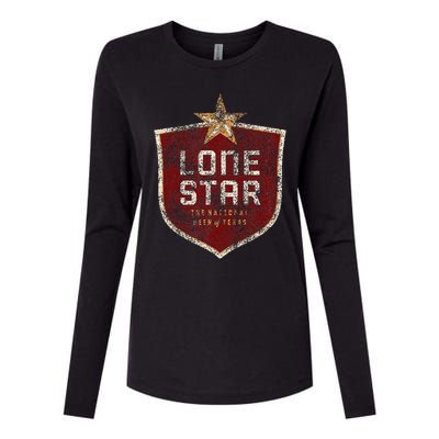 Lone Star Vintage Style Logo Womens Cotton Relaxed Long Sleeve T-Shirt