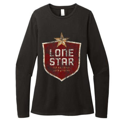 Lone Star Vintage Style Logo Womens CVC Long Sleeve Shirt