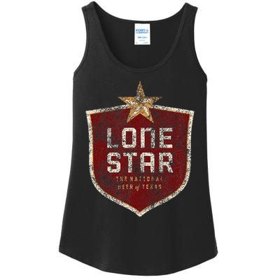 Lone Star Vintage Style Logo Ladies Essential Tank