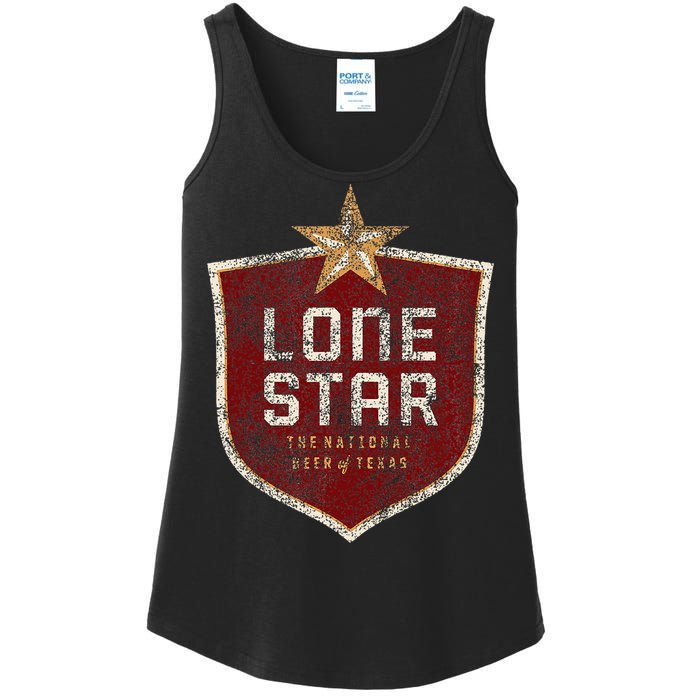 Lone Star Vintage Style Logo Ladies Essential Tank