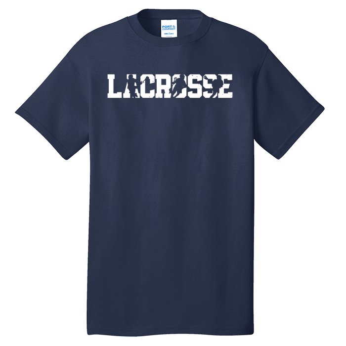 Lacrosse Stick Vintage Retro Gift Tall T-Shirt