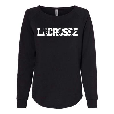 Lacrosse Stick Vintage Retro Gift Womens California Wash Sweatshirt