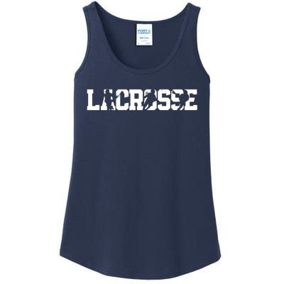 Lacrosse Stick Vintage Retro Gift Ladies Essential Tank