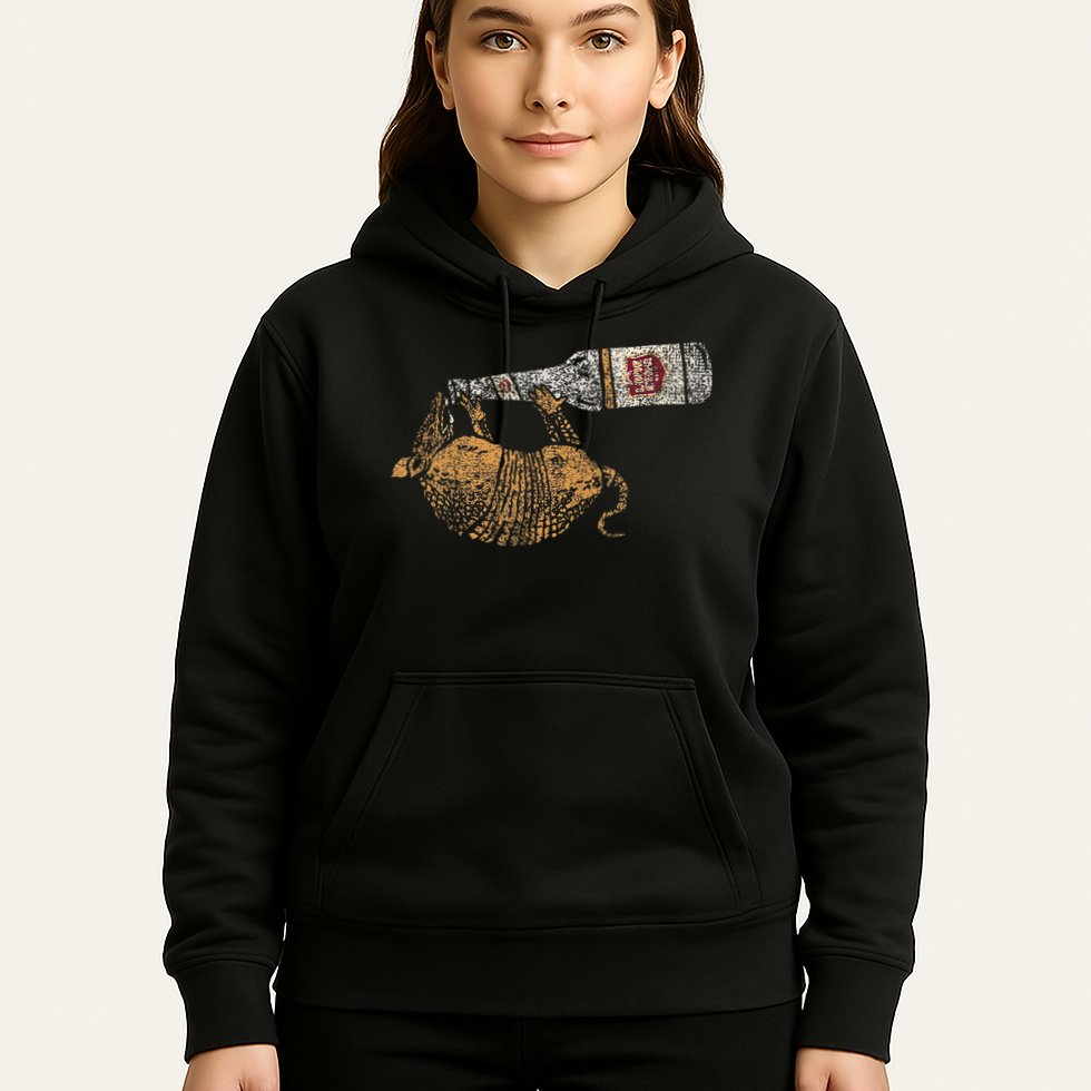 Lone Star Vintage Style Texas Armadillo Hoodie
