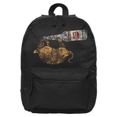 Lone Star Vintage Style Texas Armadillo 16 in Basic Backpack