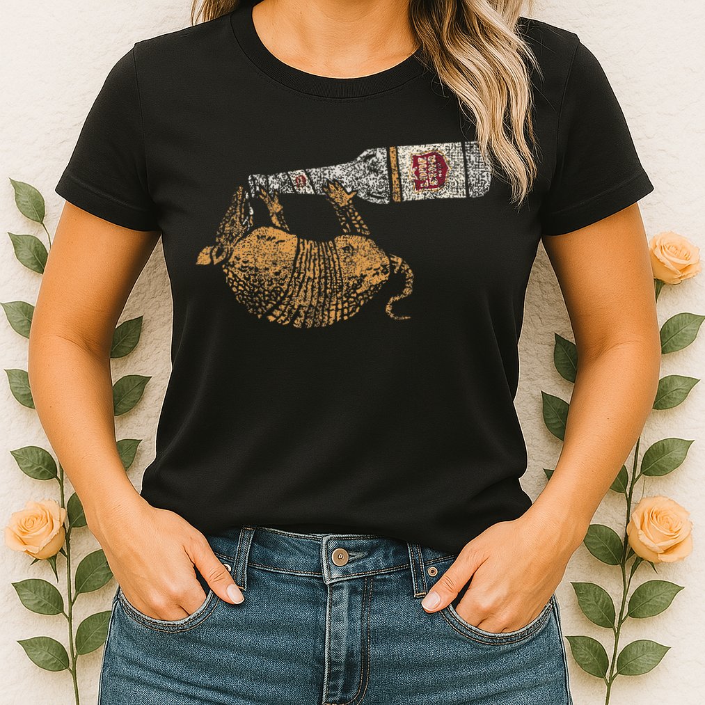 Lone Star Vintage Style Texas Armadillo Womens T-Shirt