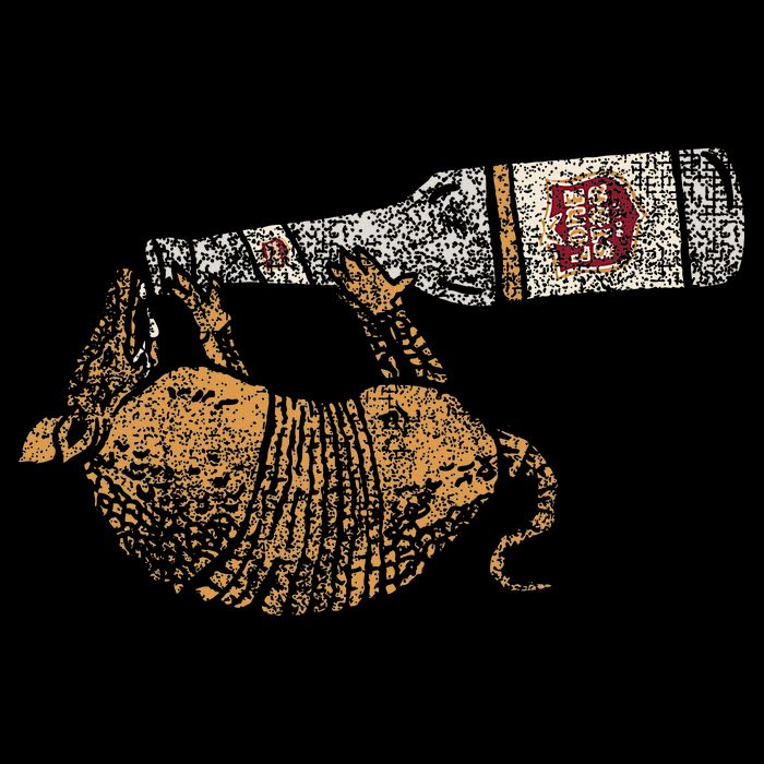 Lone Star Vintage Style Texas Armadillo Womens T-Shirt
