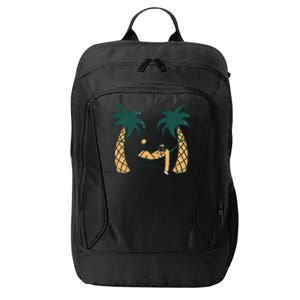 Lazy Sloth Vacation Palm Tree City Backpack