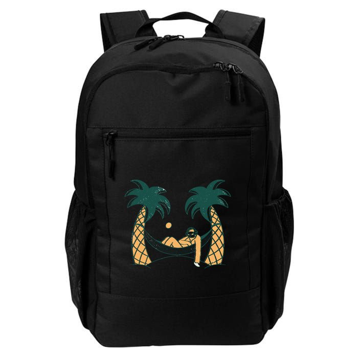 Lazy Sloth Vacation Palm Tree Backpack