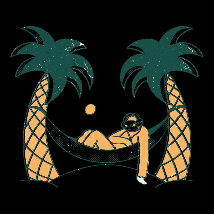 Lazy Sloth Vacation Palm Tree 16 in Basic Backpack