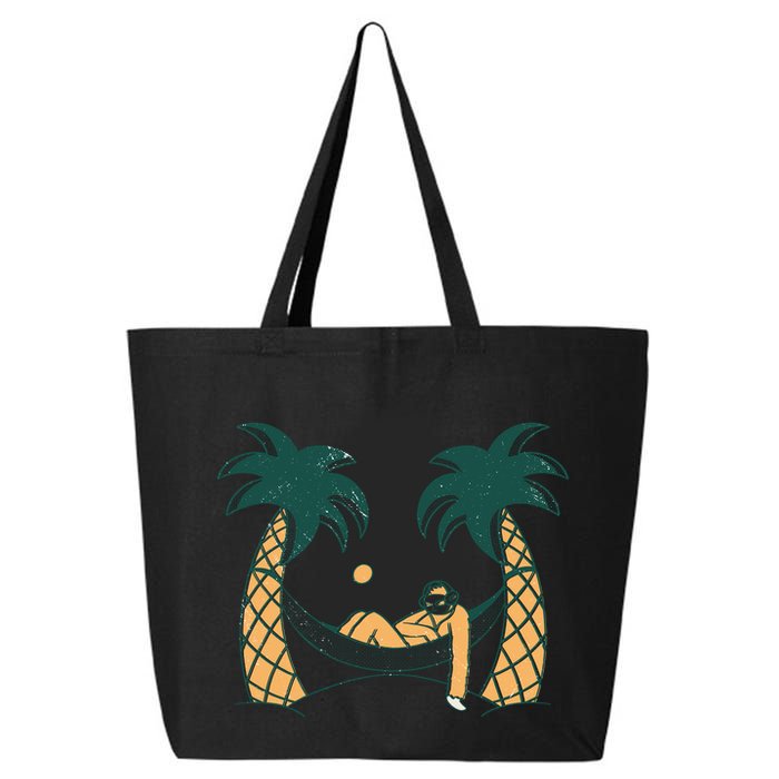 Lazy Sloth Vacation Palm Tree 25L Jumbo Tote