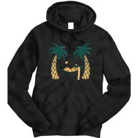 Lazy Sloth Vacation Palm Tree Tie Dye Hoodie